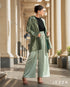 Textured Longline Jacket & Satin Pant Set 64182